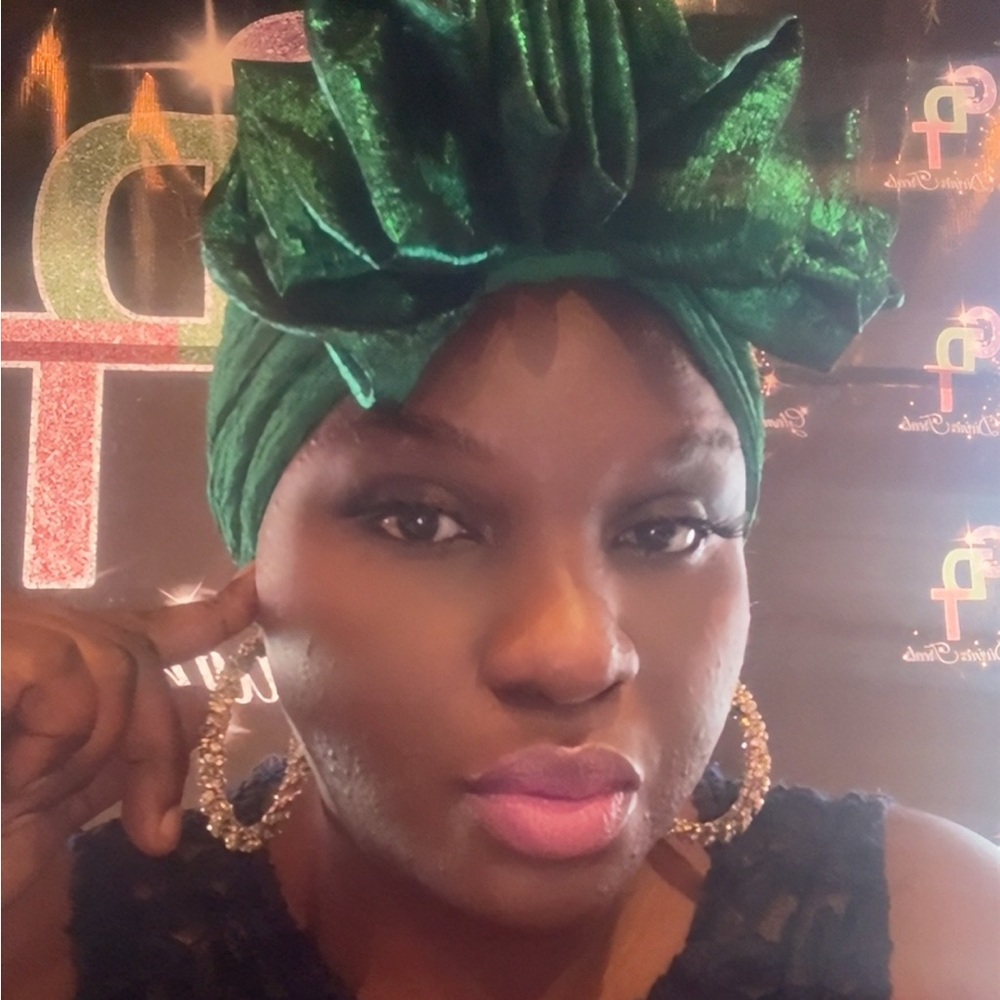 Elegant Green Headwrap
